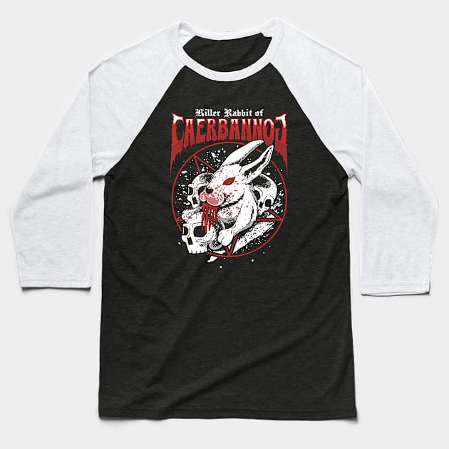 Killer Rabbit Baseball T-Shirt by logozaste